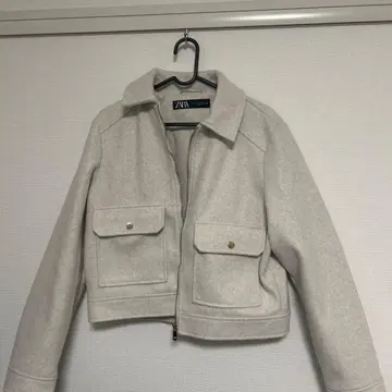 ZARA 오트밀 자켓 M