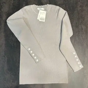 relume 레리움 저널 스탠다드 리브 그레이 긴팔 니트