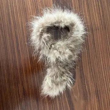 GOA 베이지 퍼 후드형 원단