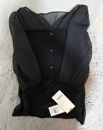 [택 포함 새상품] SNIDEL 스나이델 시어 보더 니트 풀오버