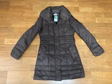 ELLE 벨트 포함 롱 다운 코트