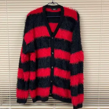 glamb 보더 모헤어 가디건 L 사이즈 새상품급 그런지