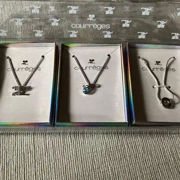 쿠레쥬 로고 목걸이 3종 세트