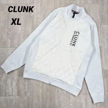 [크랭크] 자켓 퀼팅 XL 사이즈 화이트 더블 지퍼