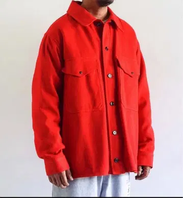KAPTAIN SUNSHINE 크루즈 셔츠 자켓 36 레드
