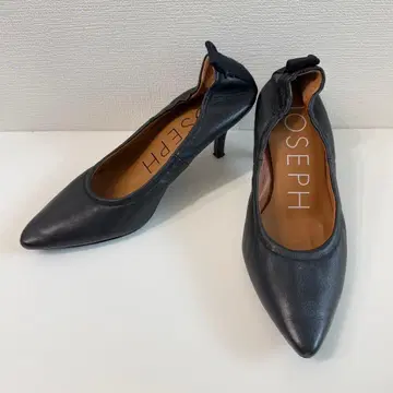 JOSEPH 조셉 천연 가죽 스틸레토 펌프스 22.5cm 블랙