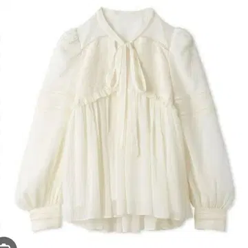 SNIDEL 화이트 긴팔 블라우스