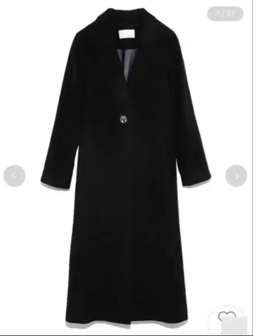 블랙 체스터 코트 릴리 브라운