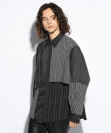 HARE MIX 패턴 스트라이프 셔츠 (HARE)