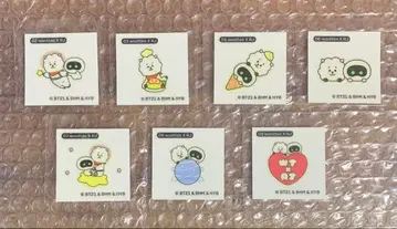 BTS 우떠 RJ 우뜨 스티커 7개 세트