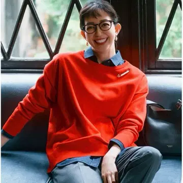 23구 24AW [세탁 가능] 울 코튼 스트레치 오버 사이즈 니트