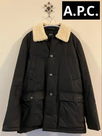 A.P.C. 보아 옷깃 블랙 자켓