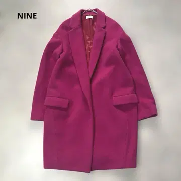 NINE 체스터 코트 핑크 새상품급