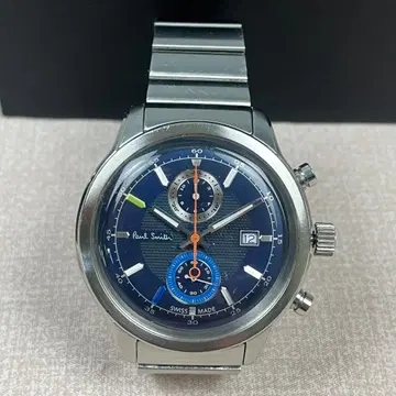 55 작동품 폴스미스 켄브리지 크로노그래프 남성용 손목시계 네이비