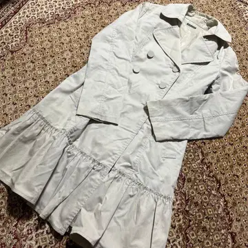 트렌치코트 스프링 코트 여성용 아우터 LL 프릴