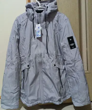 라이트 그레이 다운 자켓 2XL 남성용 보아 후드 부착