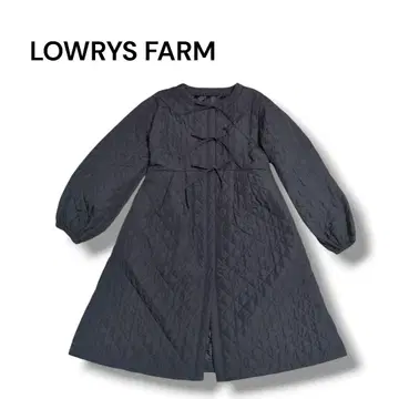 [ 새상품급 ] 로리즈팜 퀼팅 원피스 코트 리본