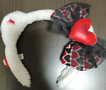 HELLO KITTY 하트 리본 머리띠