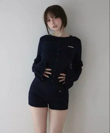 팬츠만 Pansy 니트 세트업 andmary 네이비