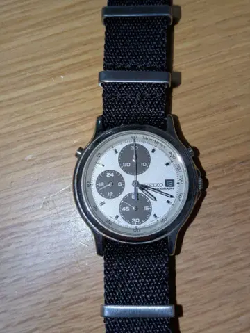 세이코 스피드 마스터 7T27-6A00 크로노그래프 그레이 팬더 새상품급