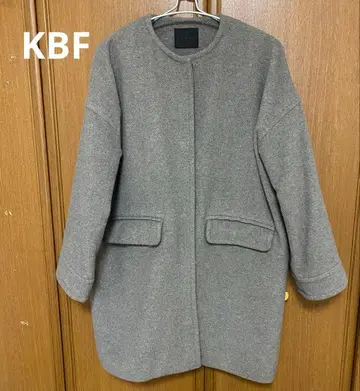 KBF 노카라 코트 그레이