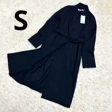 택 포함 새상품 UNIQLO 유니클로 울 캐시미어 로브 코트 네이비 S