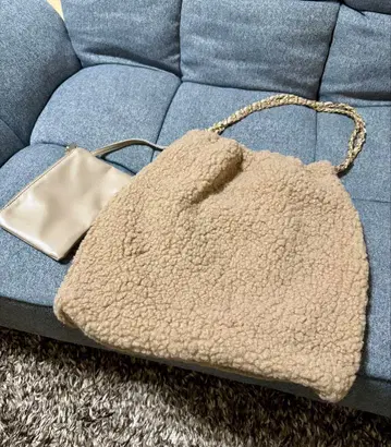 고베 레터스 보아 체인백 베이지 빅