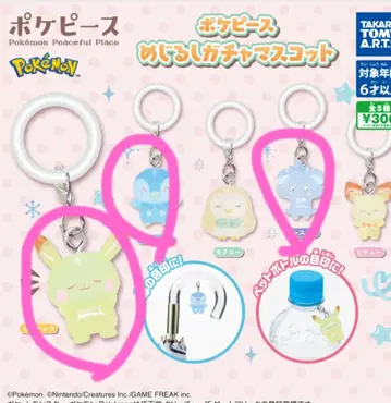 포켓몬스터 피스 메지루시 가챠 마스코트 3종