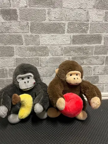 고릴라 봉제 인형 2체 세트