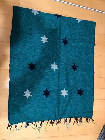 jiva 터콰이즈 별 패턴 스톨