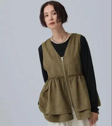 새상품 택 포함 LEPSIM 개더 WZIP 베스트