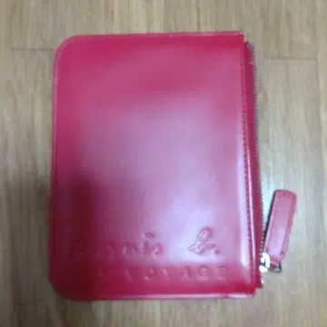 agnis b. VOYAGE 카드 케이스 레드