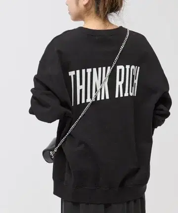 AP STUDIO PRINT SWEAT PULLOVER 맨투맨 블랙