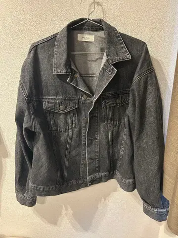 [ 미라 오웬 ] 다크 그레이 데님 자켓