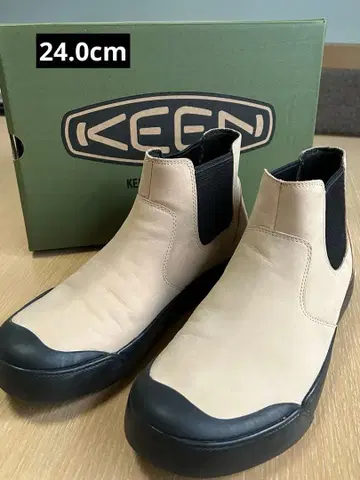 새상품급 KEEN 엘레나 첼시 베이지