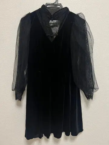 원피스 벨로아 레이스 파워슬리브 M 결혼식 2차 모임 동창회 미사용품