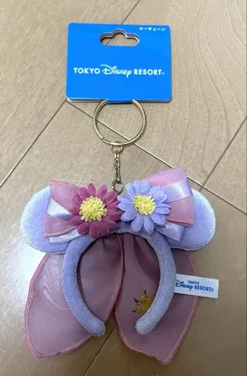 디즈니 판타지 스프링스 라푼젤 머리띠 키체인