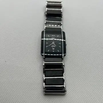 Technos 아날로그 손목시계 블랙/실버