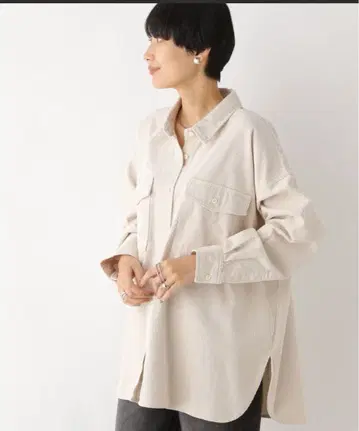 LEPSIM 코듀로이 BIG 셔츠 미사용품