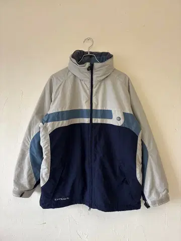 컬럼비아 네이비 컨버트 스키 자켓 남성용 L 블루 후드 부착