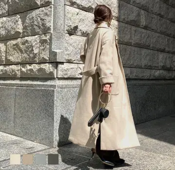 고베 레터스 롱 코트 롱 가운 코트