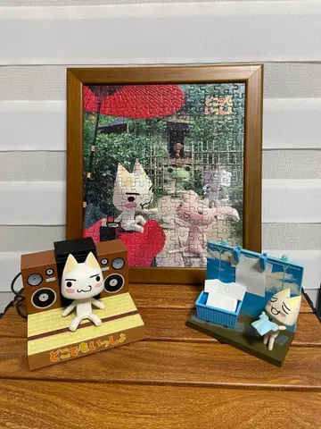 도코데모 잇쇼 토로 피규어 세트와 퍼즐 (완성품)