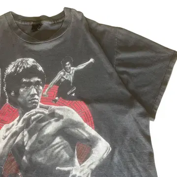 90s BRUCE LEE 블루스리 프린트 T셔츠 싱글 스티치