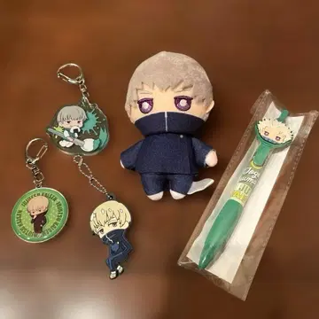 주술회전 이누마키 토게 펜 볼펜 키링 봉제 인형 키체인