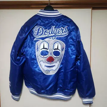 [ 거의 새상품 ] 다저스 미스터 카툰 스타터 자켓 M 사이즈