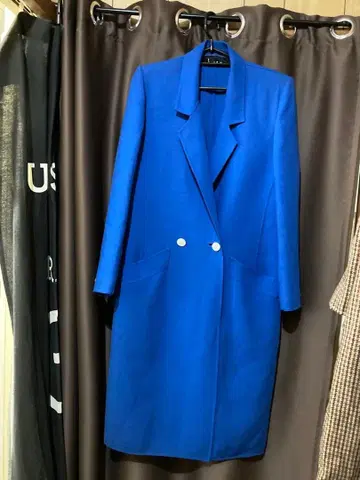 빈티지 로얄 블루 코트