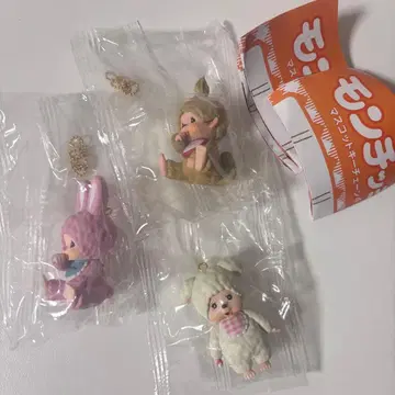 몽치치 마스코트 키체인 4 몽치치 짱 침탄 참 3종 세트