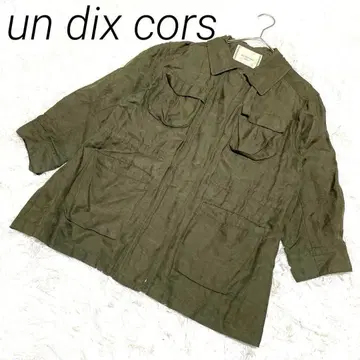 un dix cors 올리브 밀리터리 7부 여성용 프리