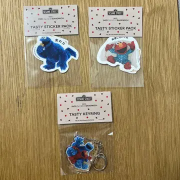 노 레이즌 샌드위치 세서미 스트리트 키링 스티커