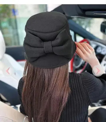 rady 리본 버킷 햇 블랙